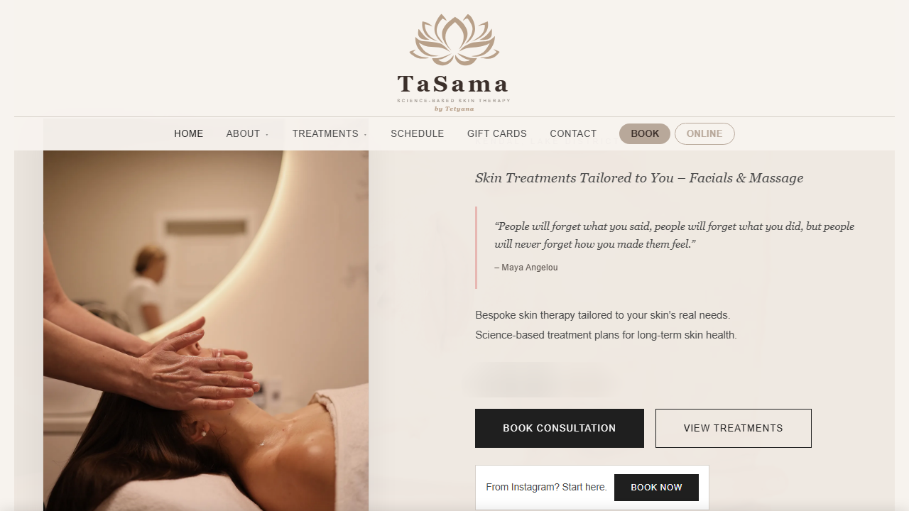 TaSama salon booking platform
